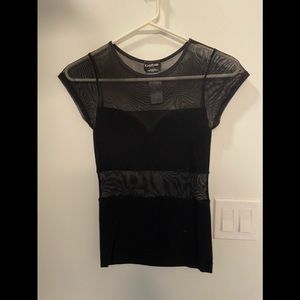 Sheer sweetheart top